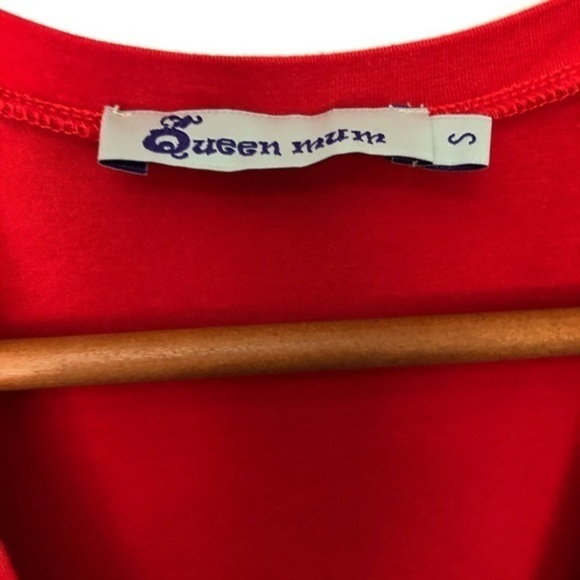 QUEEN MUM maternity v- neck top size S - Picture 6 of 6